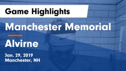 Manchester Memorial  vs Alvirne  Game Highlights - Jan. 29, 2019