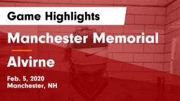 Manchester Memorial  vs Alvirne  Game Highlights - Feb. 5, 2020