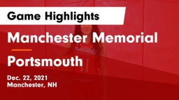 Manchester Memorial  vs Portsmouth  Game Highlights - Dec. 22, 2021