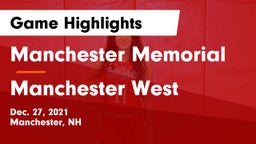 Manchester Memorial  vs Manchester West  Game Highlights - Dec. 27, 2021