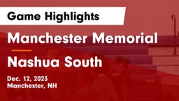 Manchester Memorial  vs Nashua  South Game Highlights - Dec. 12, 2023