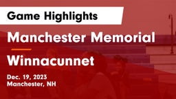 Manchester Memorial  vs Winnacunnet  Game Highlights - Dec. 19, 2023