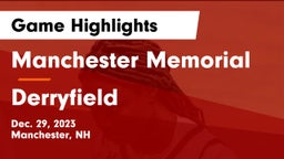 Manchester Memorial  vs Derryfield  Game Highlights - Dec. 29, 2023