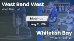 Matchup: West Bend West vs. Whitefish Bay  2018