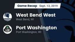 Recap: West Bend West  vs. Port Washington  2019