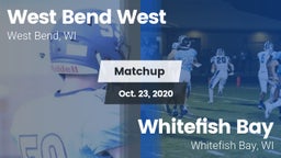 Matchup: West Bend West vs. Whitefish Bay  2020