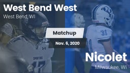 Matchup: West Bend West vs. Nicolet  2020
