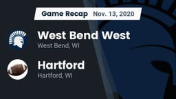 Recap: West Bend West  vs. Hartford  2020