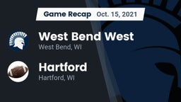 Recap: West Bend West  vs. Hartford  2021