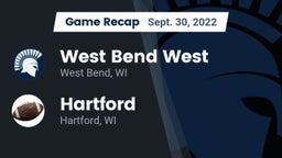 Recap: West Bend West  vs. Hartford  2022
