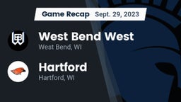 Recap: West Bend West  vs. Hartford  2023