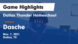 Dallas Thunder Homeschool  vs Dasche Game Highlights - Nov. 7, 2021