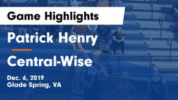 Patrick Henry  vs Central-Wise  Game Highlights - Dec. 6, 2019