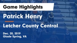 Patrick Henry  vs Letcher County Central  Game Highlights - Dec. 20, 2019