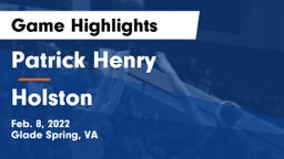 Patrick Henry  vs Holston  Game Highlights - Feb. 8, 2022