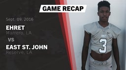 Recap: Ehret  vs. East St. John  2016