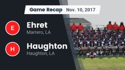 Recap: Ehret  vs. Haughton  2017