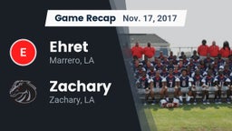 Recap: Ehret  vs. Zachary  2017