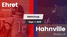 Matchup: Ehret vs. Hahnville  2018