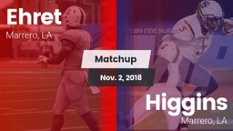 Matchup: Ehret vs. Higgins  2018