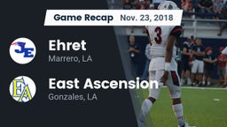 Recap: Ehret  vs. East Ascension  2018