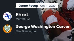 Recap: Ehret  vs. George Washington Carver  2020