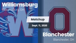 Matchup: Williamsburg vs. Blanchester  2020