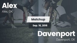 Matchup: Alex vs. Davenport  2016