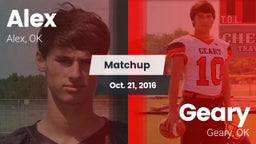 Matchup: Alex vs. Geary  2016