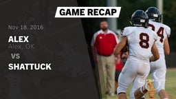 Recap: Alex  vs. Shattuck 2016