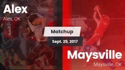 Matchup: Alex vs. Maysville  2017