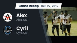 Recap: Alex  vs. Cyril  2017