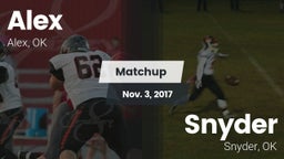 Matchup: Alex vs. Snyder  2017