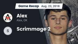 Recap: Alex  vs. Scrimmage 2 2018