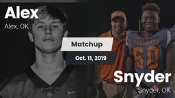 Matchup: Alex vs. Snyder  2019