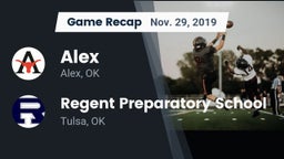 Recap: Alex  vs. Regent Preparatory School  2019