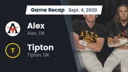 Recap: Alex  vs. Tipton  2020