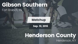Matchup: Gibson Southern vs. Henderson County  2016