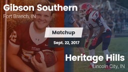 Matchup: Gibson Southern vs. Heritage Hills  2017