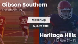 Matchup: Gibson Southern vs. Heritage Hills  2019