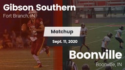 Matchup: Gibson Southern vs. Boonville  2020