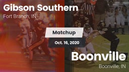 Matchup: Gibson Southern vs. Boonville  2020