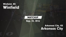 Matchup: Winfield  vs. Arkansas City  2016
