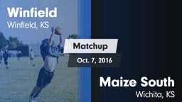 Matchup: Winfield  vs. Maize South  2016