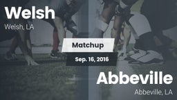Matchup: Welsh vs. Abbeville  2016