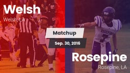 Matchup: Welsh vs. Rosepine  2016