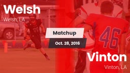 Matchup: Welsh vs. Vinton  2016