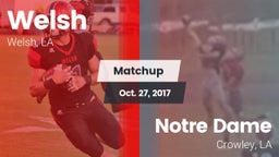 Matchup: Welsh vs. Notre Dame  2017