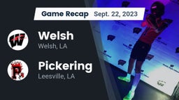 Recap: Welsh  vs. Pickering  2023