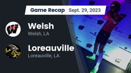 Recap: Welsh  vs. Loreauville  2023